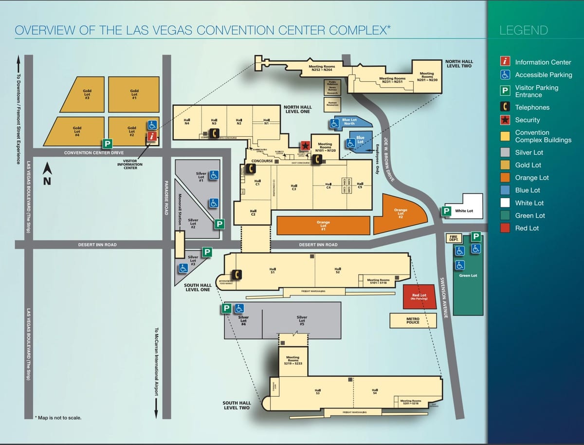 kartta Las Vegas convention center