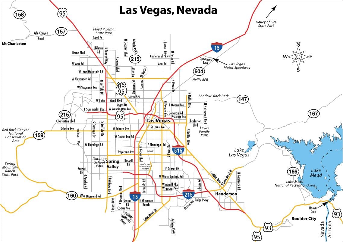 street map-Las Vegas